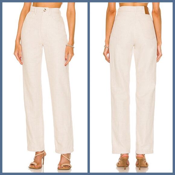 Nanushka Pants - Nanushka Loua High Rise Neutral Pant Size XS